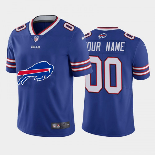 Men's Buffalo Bills ACTIVE PLAYER Custom Blue NFL 2020 Team Big Logo Limited Stitched Jersey